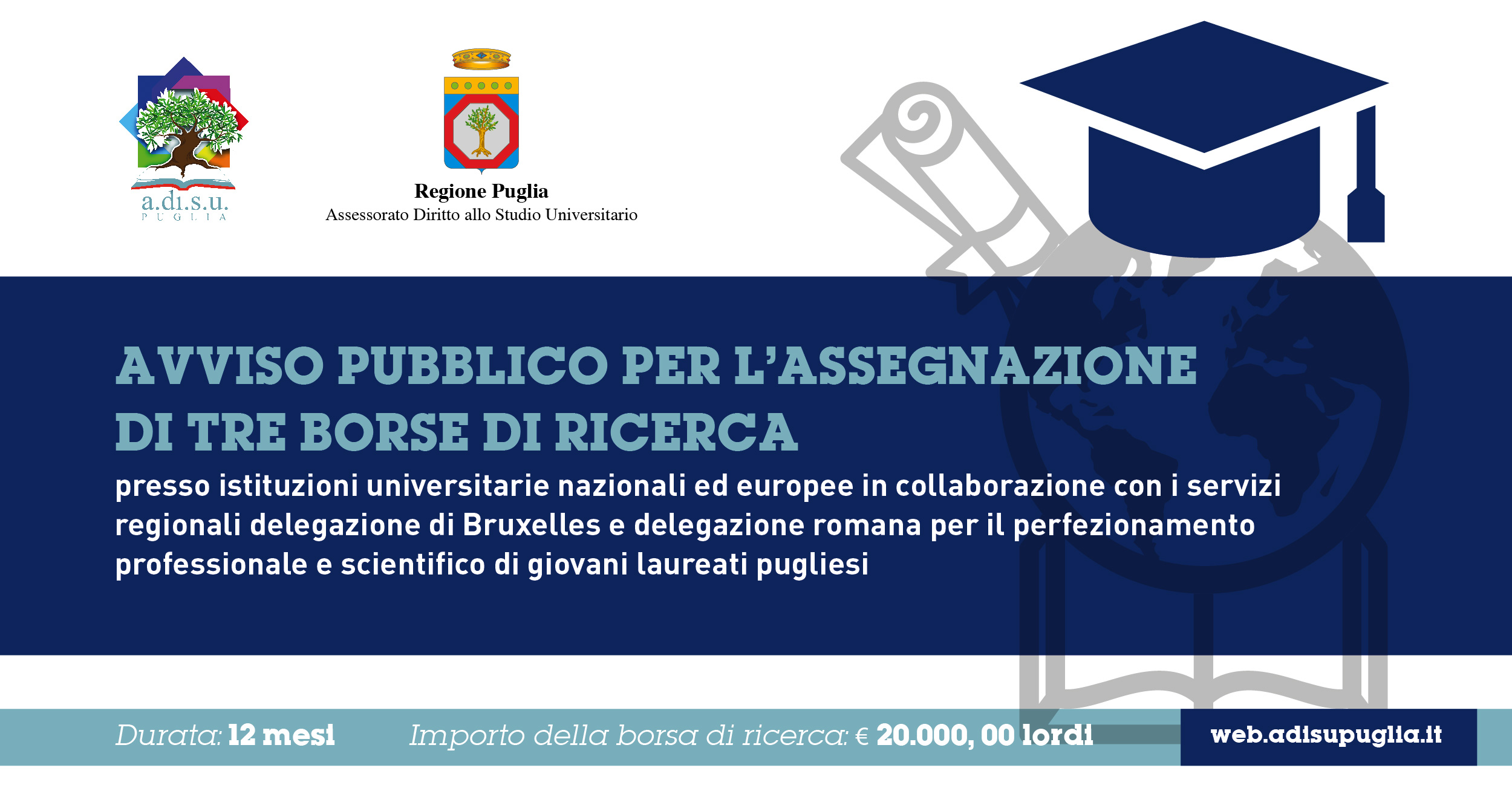 Opportunit� per tre giovani laureati pugliesi