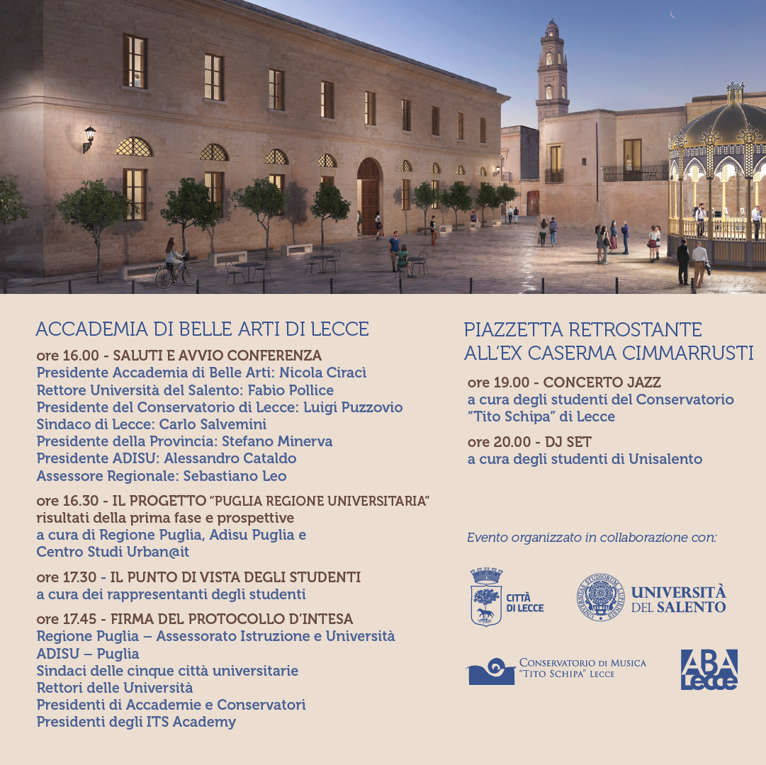 Puglia Regione Universitaria: il programma 