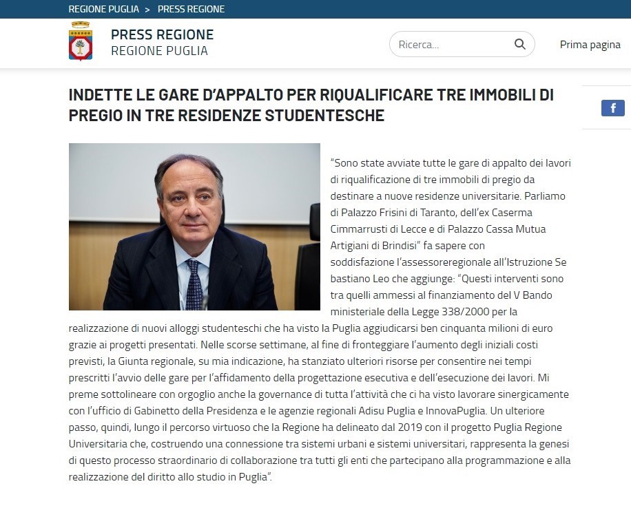PRESS REGIONE Comunica